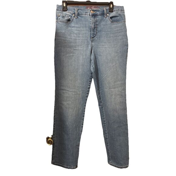Gloria Vanderbilt Amanda Denim Classic Jeans Womens Size 12 Short Light Blue - Picture 1 of 7